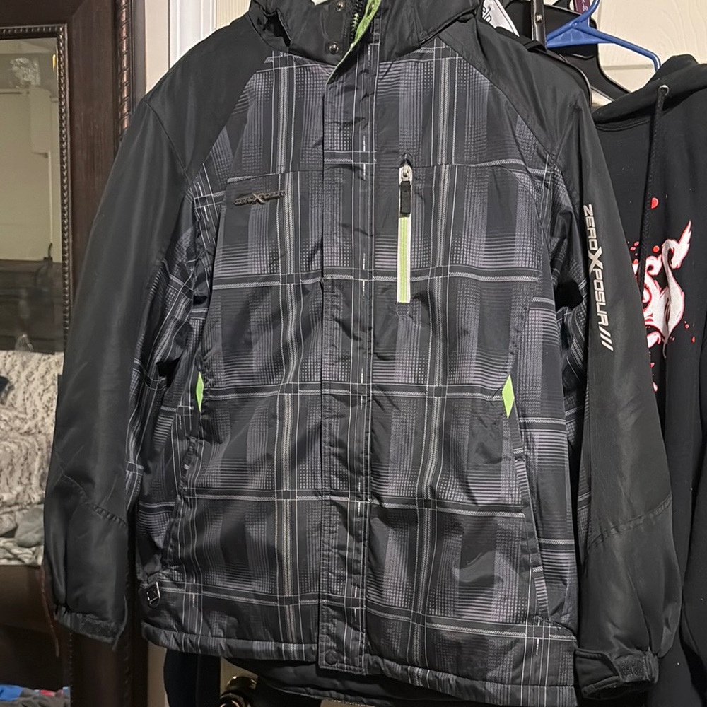 ZeroXposur Black Plaid Kids Jacket